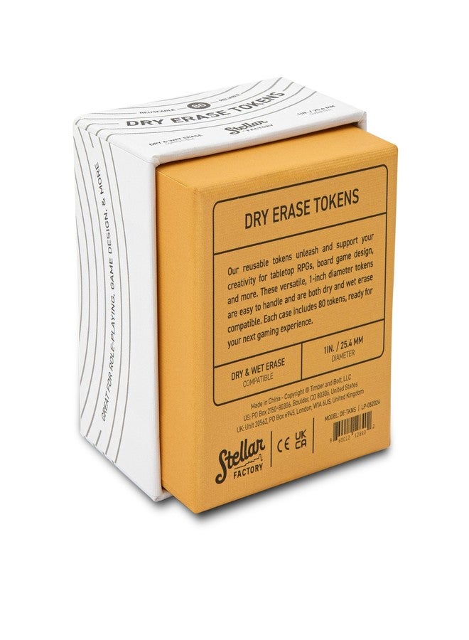 Stellar Factory: Dry Erase Tokens: Reusable for DIY, Game Design, and RPGs (80 PCS) - Image 5
